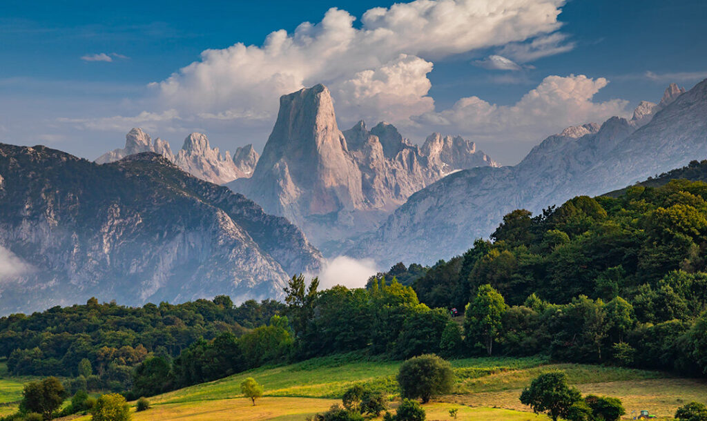 Naranjo de Bulnes (known as Picu Urriellu) in Asturias, Spain.